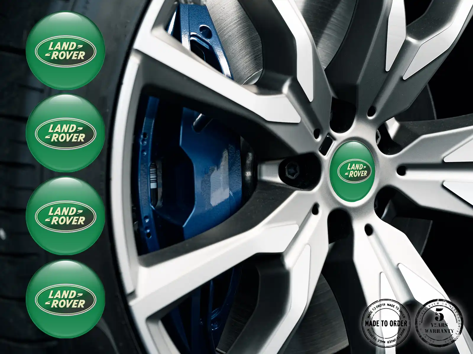 Land Rover Pegatinas de Epoxi Bombadas Emblemas de Autos de Lujo